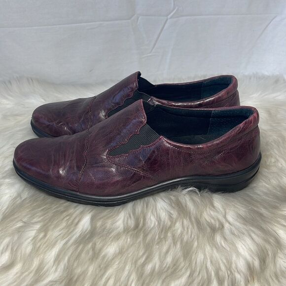 Romika Cassie 2 Burgundy Textured Leather Slip On Shoes Sz 42/ US 11 - Picture 5 of 7